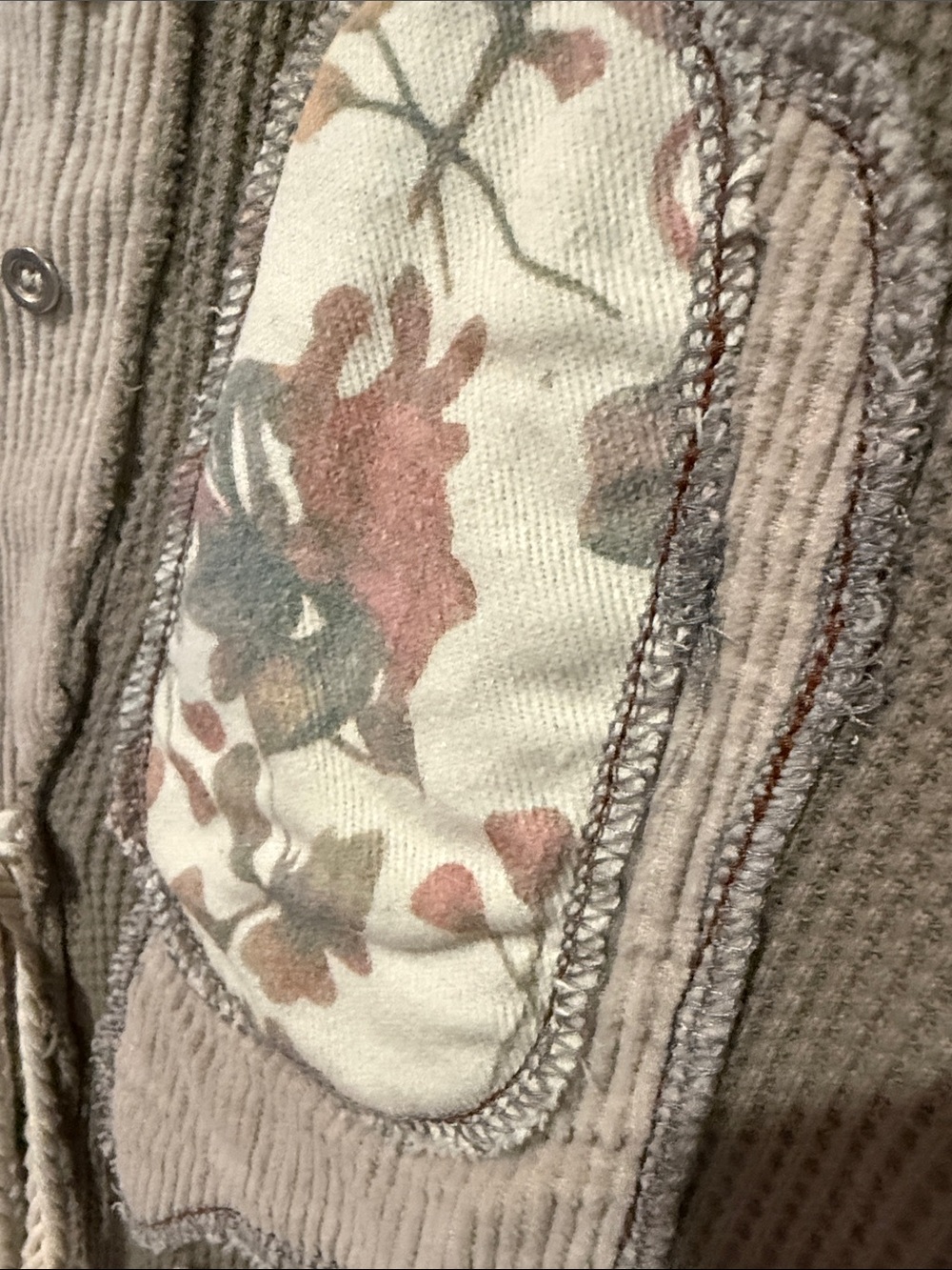 POL Olive & Cream Waffle-Knit Tie-Front Cardigan - Picture 4 of 6